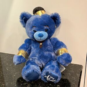 Build A Bear BAB  Disney Plush Aladdin Blue Genie Excellent Condition 18”